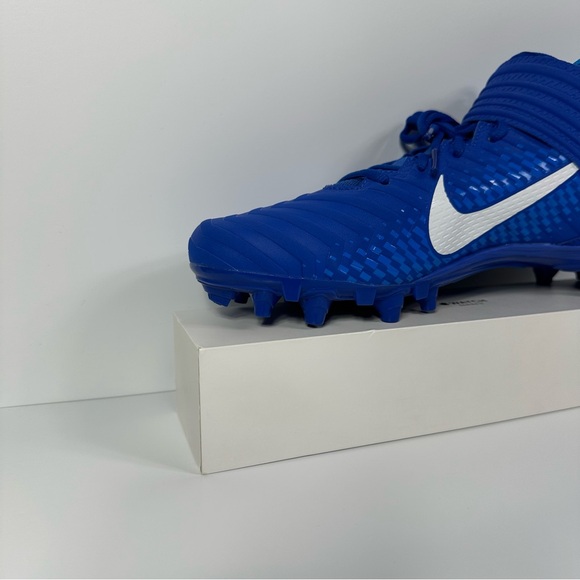 ALPHA MENACE VARSITY 2 GAME ROYAL MENS FOOTBALL CLEATS SIZE 12 BLUE WHITE NEW - Picture 6 of 10